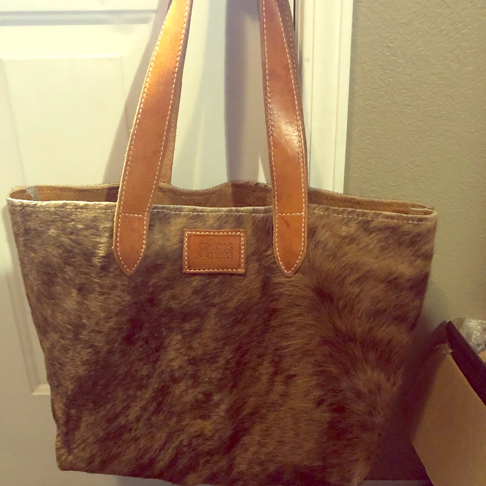 Cowhide tote western